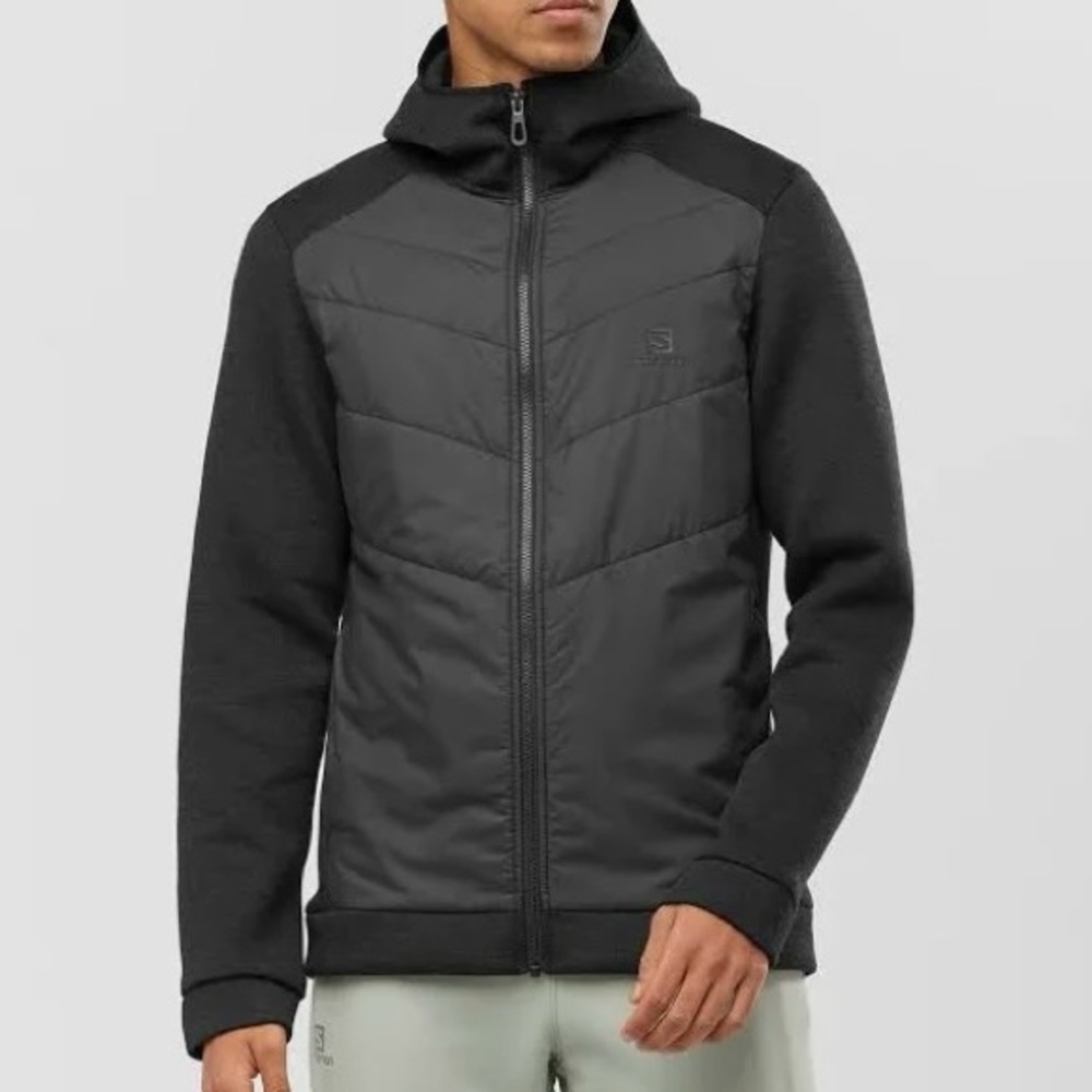 Salomon Men's Essential Xwarm Hybrid Hooded Jacket, Size M